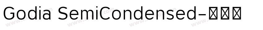 Godia SemiCondensed字体转换